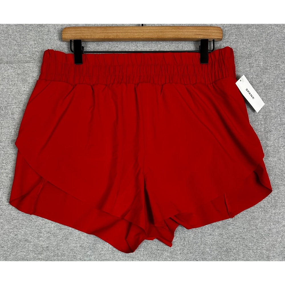 SPANX Red Athletic Shorts